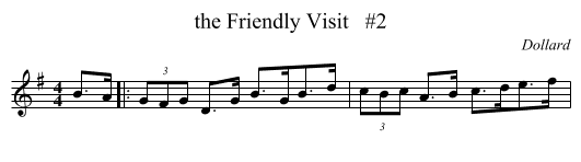 the Friendly Visit   #2 - staff notation