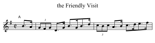 the Friendly Visit - staff notation