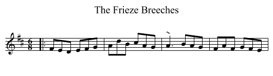 The Frieze Breeches - staff notation