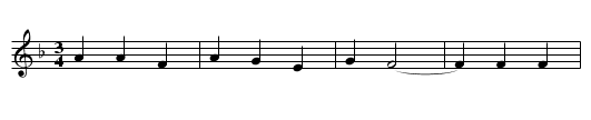 The Froggy He - staff notation