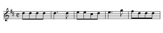the Fryar and the Nun - staff notation