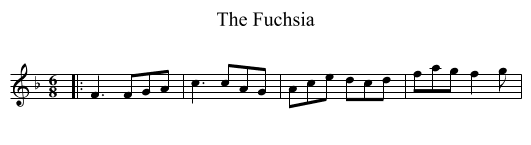 The Fuchsia - staff notation