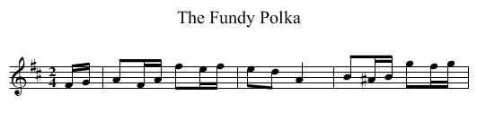 The Fundy Polka - staff notation