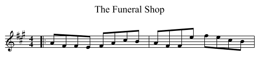 The Funeral Shop - staff notation