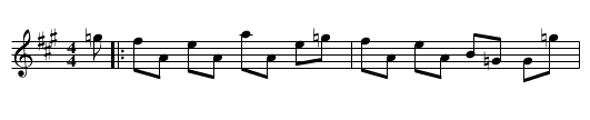 The Fyket - staff notation