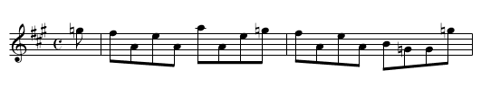 The Fyket - staff notation