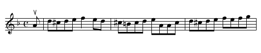 the GABERLUNZIE - staff notation