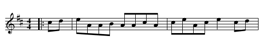 the Gale Warning - staff notation