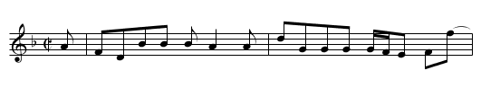 the Gallant Enterprize - staff notation