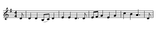 The Gallant Weaver - staff notation