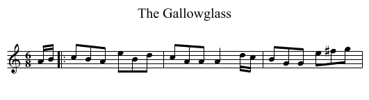 The Gallowglass - staff notation