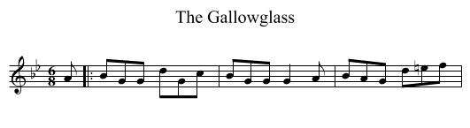 The Gallowglass - staff notation