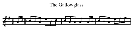 The Gallowglass - staff notation