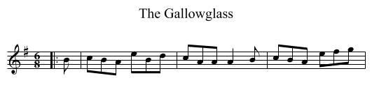 The Gallowglass - staff notation