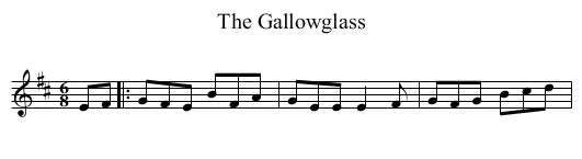 The Gallowglass - staff notation