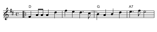 the Galopede - staff notation