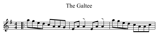 The Galtee - staff notation