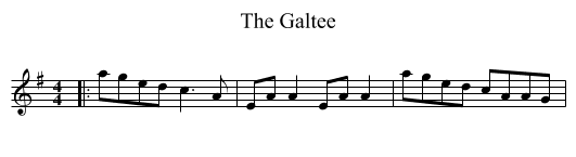 The Galtee - staff notation
