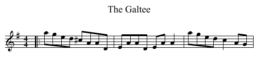 The Galtee - staff notation