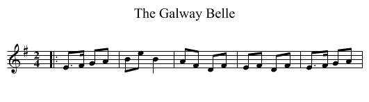 The Galway Belle - staff notation