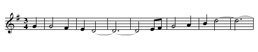 The Galway Shawl - staff notation