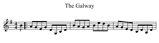 The Galway - staff notation