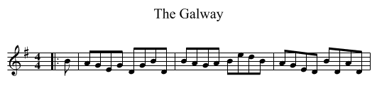 The Galway - staff notation