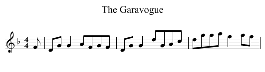 The Garavogue - staff notation