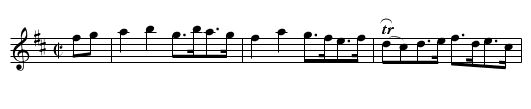 The Garden Of Dasies (1st setting)  (longdance) 1797 - staff notation