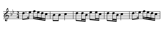 The Garmon (German?) Waltz - staff notation