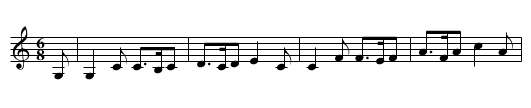 The Gathering of the Gunns - staff notation