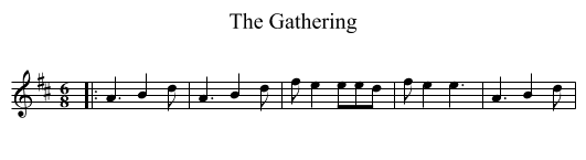 The Gathering - staff notation