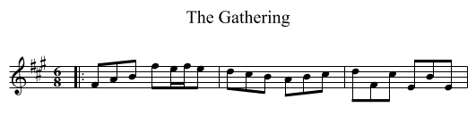 The Gathering - staff notation