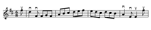 the GENERAL GATHERING 1745 - staff notation