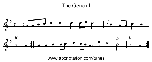 The General - staff notation