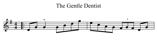 The Gentle Dentist - staff notation
