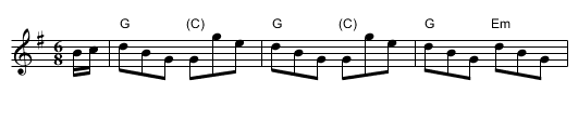the Gentle Shepherd - staff notation