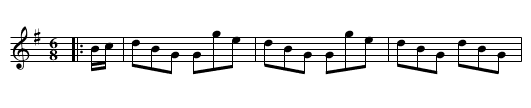 The Gentle Shepherd - staff notation