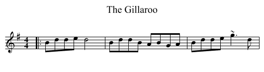 The Gillaroo - staff notation