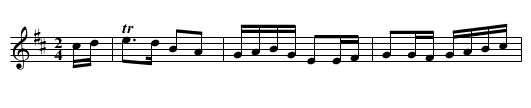 The Girl I Left Behind me - staff notation