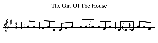 The Girl Of The House - staff notation