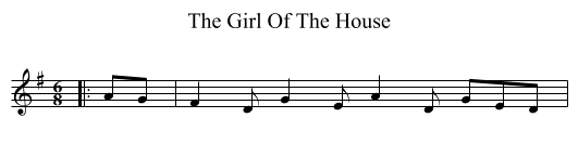 The Girl Of The House - staff notation