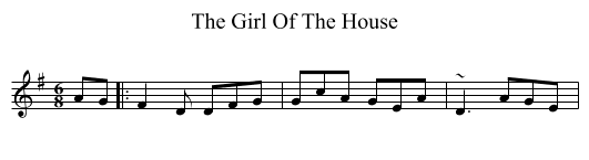 The Girl Of The House - staff notation