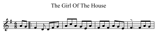 The Girl Of The House - staff notation