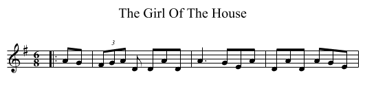 The Girl Of The House - staff notation