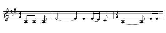 The Girl on the Greenbriar Shore - staff notation
