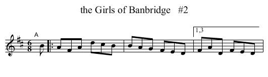 the Girls of Banbridge   #2 - staff notation