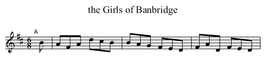 the Girls of Banbridge - staff notation