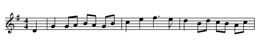 The Gladiator - staff notation