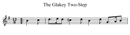 The Glakey Two-Step - staff notation